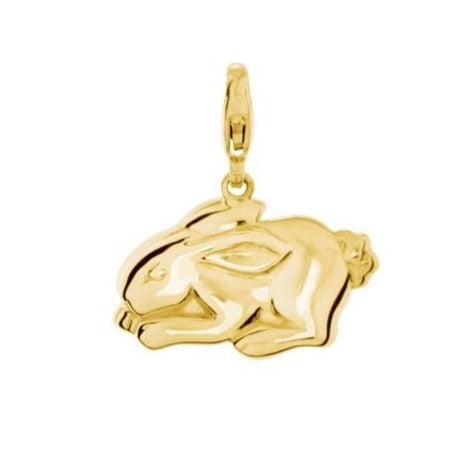 14K Yellow Charming Animals® Rabbit Charm