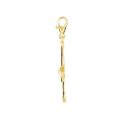 14K Yellow Charming Animals® Flamingo Charm