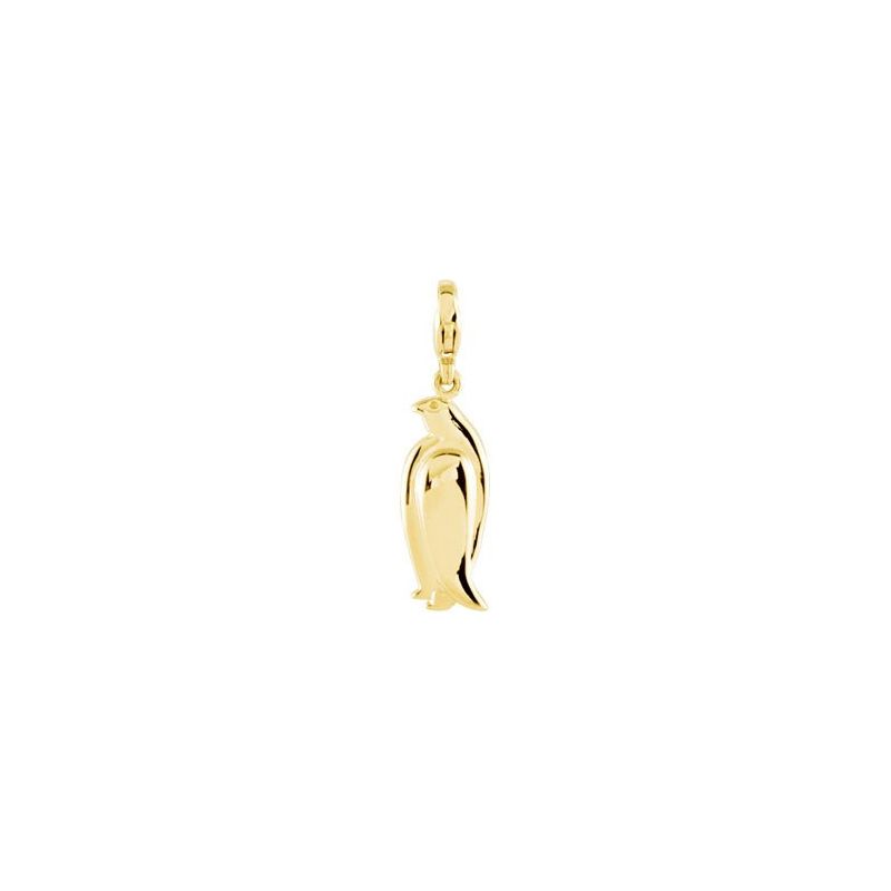 14K Yellow Charming Animals® Penguin Charm