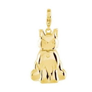 14K Yellow Charming Animals® Scottish Terrier Charm