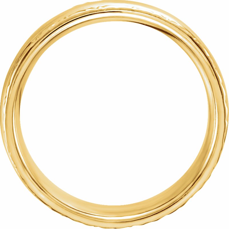 14K Gold 6 mm Design-Engraved Band