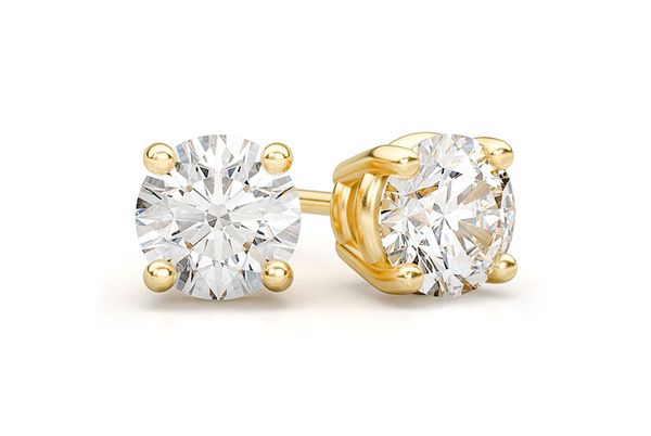 14K Gold 1 1/2 CTW Diamond Stud Earrings