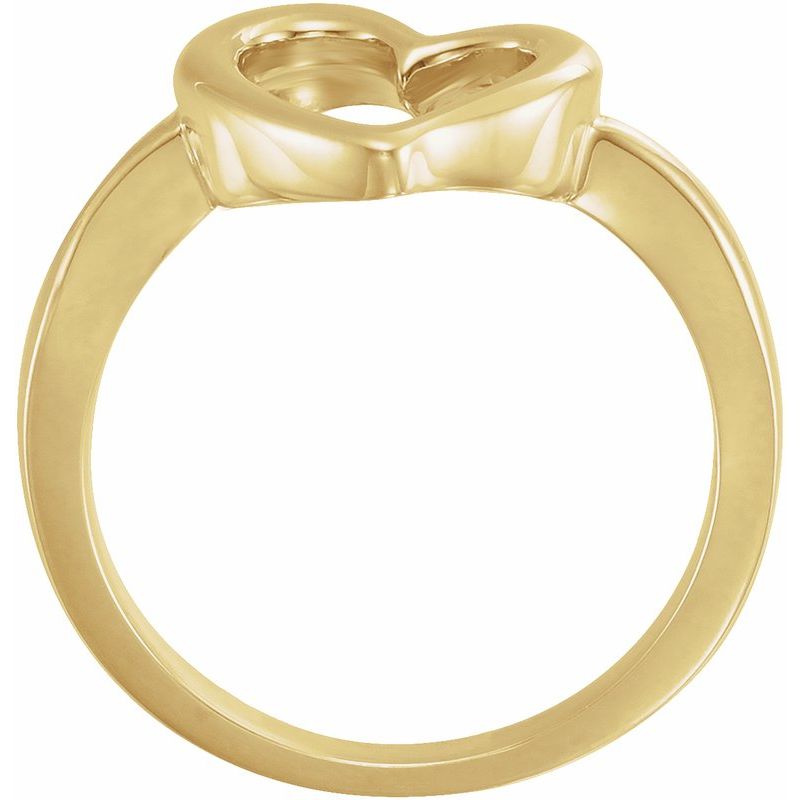 14K Gold Heart Ring