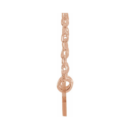 14K Gold Script Nameplate Necklace