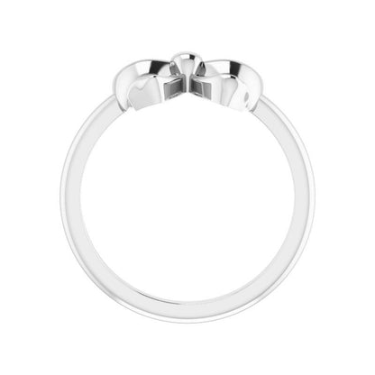 14K Gold Dainty Bow Ring