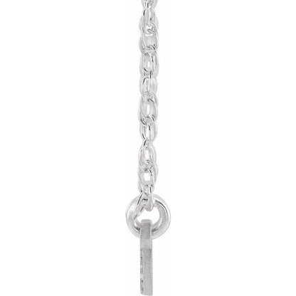 14K Gold Diamond Accented Couples Nameplate Necklace