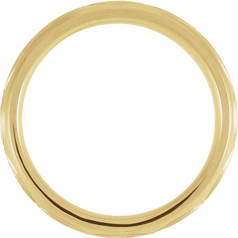 14K Gold 6mm-7mm-8mm Infinity Patterned Band