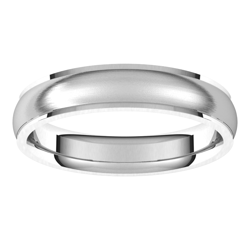 14K Gold Stepped Edge Men Band