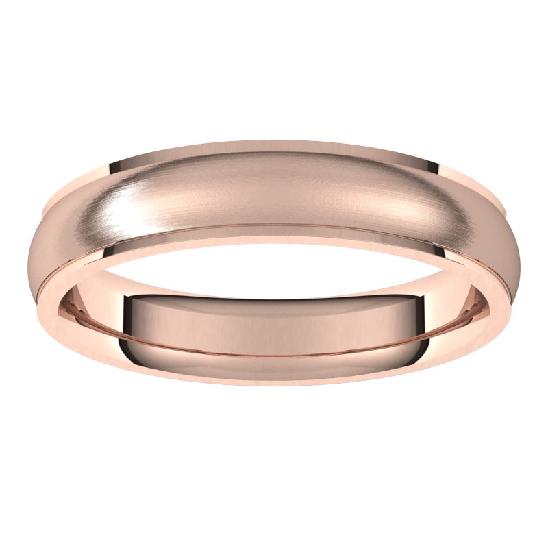 14K Gold Stepped Edge Men Band
