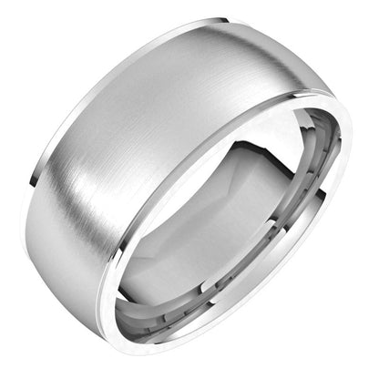 14K Gold Stepped Edge Men Band
