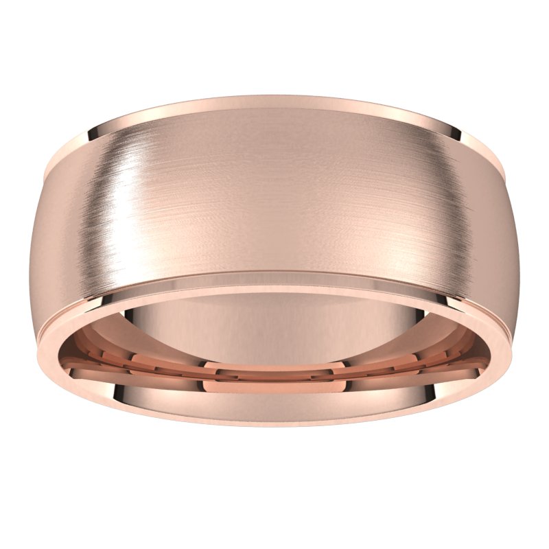14K Gold Stepped Edge Men Band