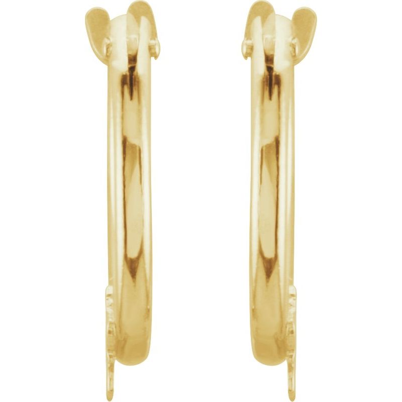 14K Gold Hinged Hoop Earrings with Star/Heart