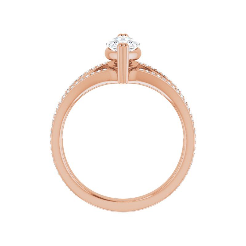 14K Gold Marquise Mary Engagement Ring