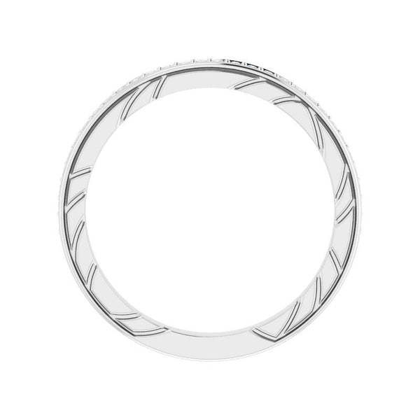 Platinum Faceted Anniversary Band