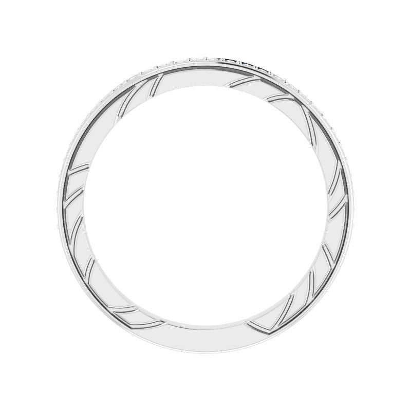 Platinum Faceted Anniversary Band