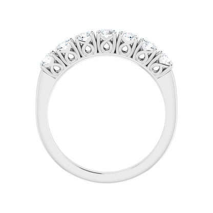 Platinum & Diamond 7- Stone Anniversary Band