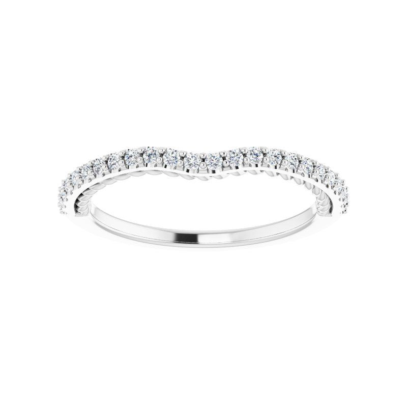 Platinum Diamond Matching Classic Band