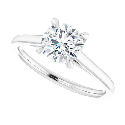 Round Diamond Solitaire Kiesh Classic Engagement Ring