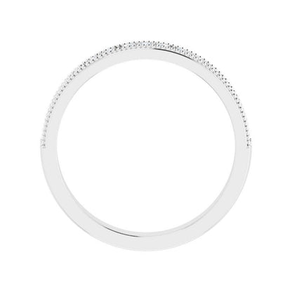 Platinum Diamond Beaded Anniversary Band