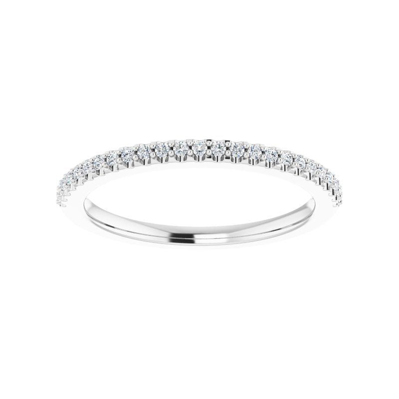 Platinum Diamond Classic Pave Anniversary Band