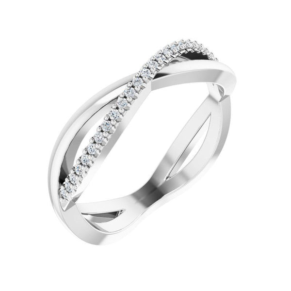 Platinum Diamond Infinity-Inspired Anniversary Band