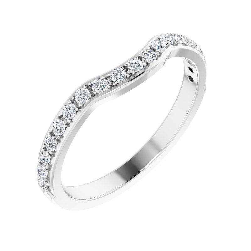 Platinum Diamond Matching Anniversary Band