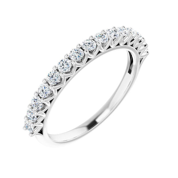 14K Gold Round Diamond Band