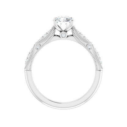 Round Victorian Engagement Ring