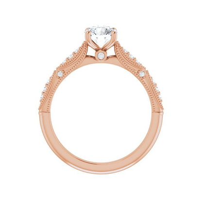 Round Victorian Engagement Ring