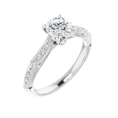 Round Victorian Engagement Ring