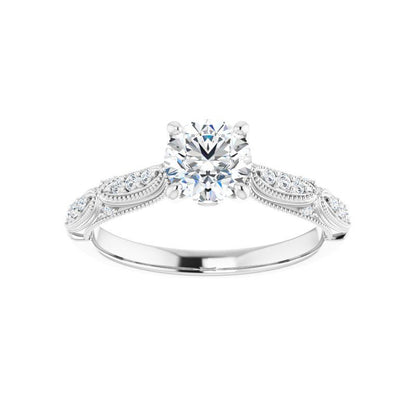 Round Victorian Engagement Ring