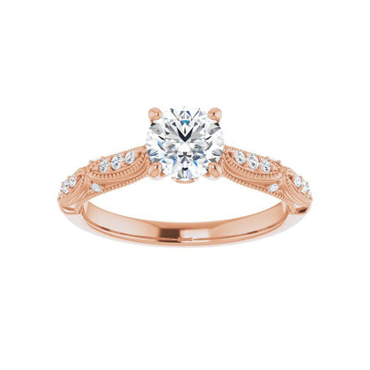 Round Victorian Engagement Ring