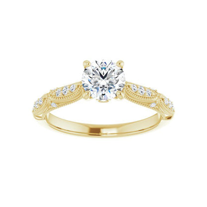 Round Victorian Engagement Ring