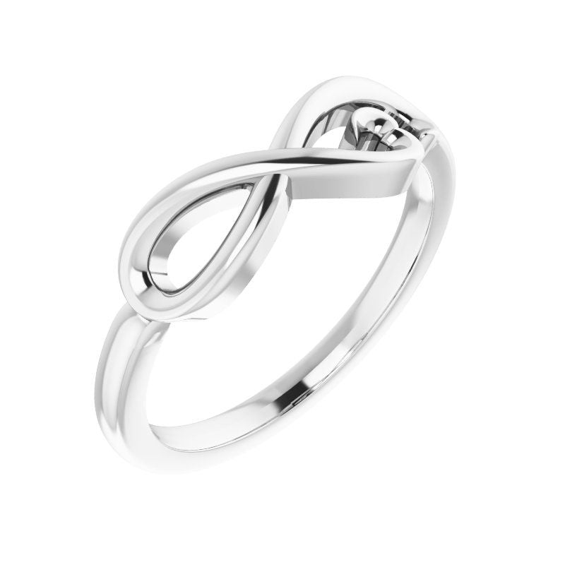 14K Gold Infinity-Inspired Heart Ring