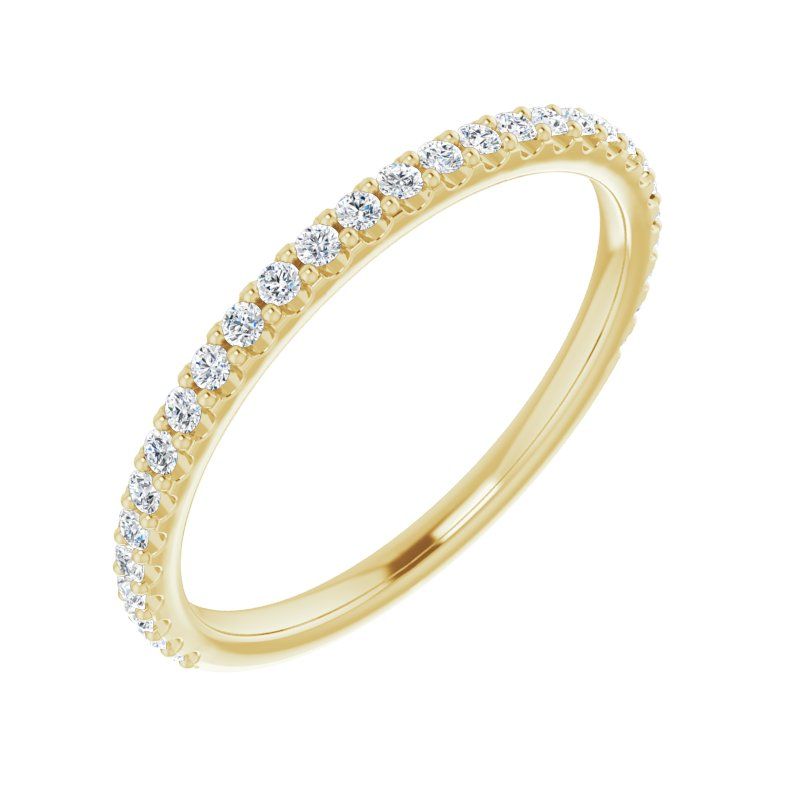 14K Gold Diamond Classic Band - 1.3 mm