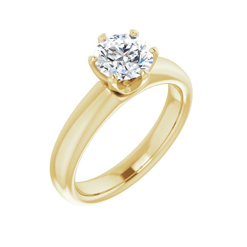 14K Diamond Diana Engagement Ring