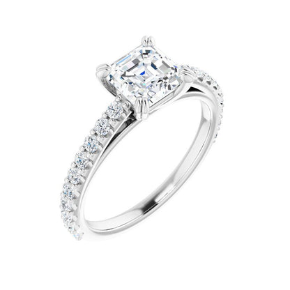Asscher Cut Engagement Ring