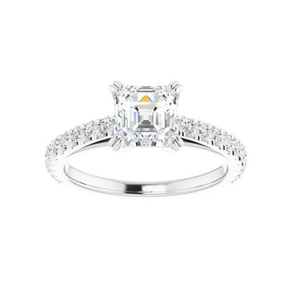 Asscher Cut Engagement Ring
