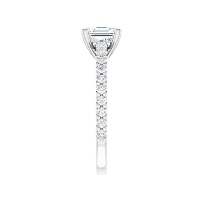 Asscher Cut Engagement Ring