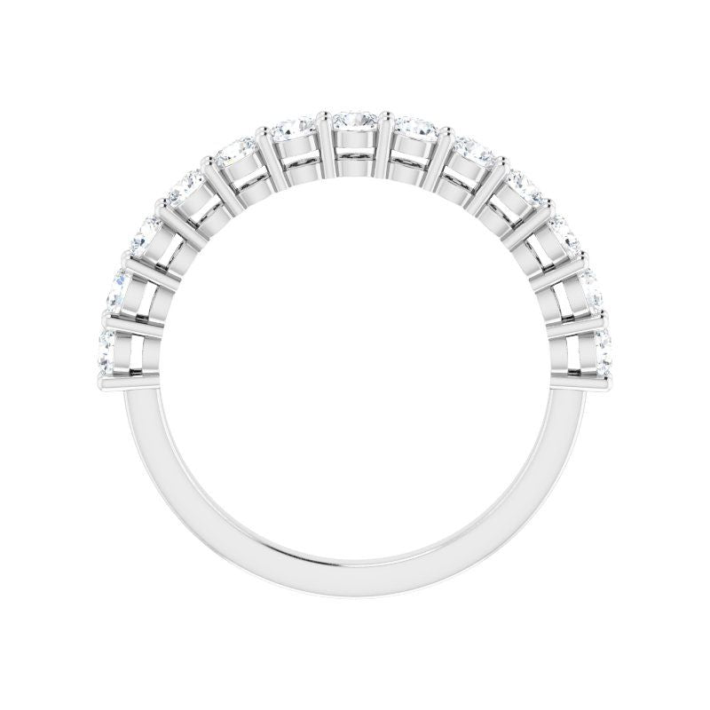 Platinum and Diamond Classic Anniversary Band