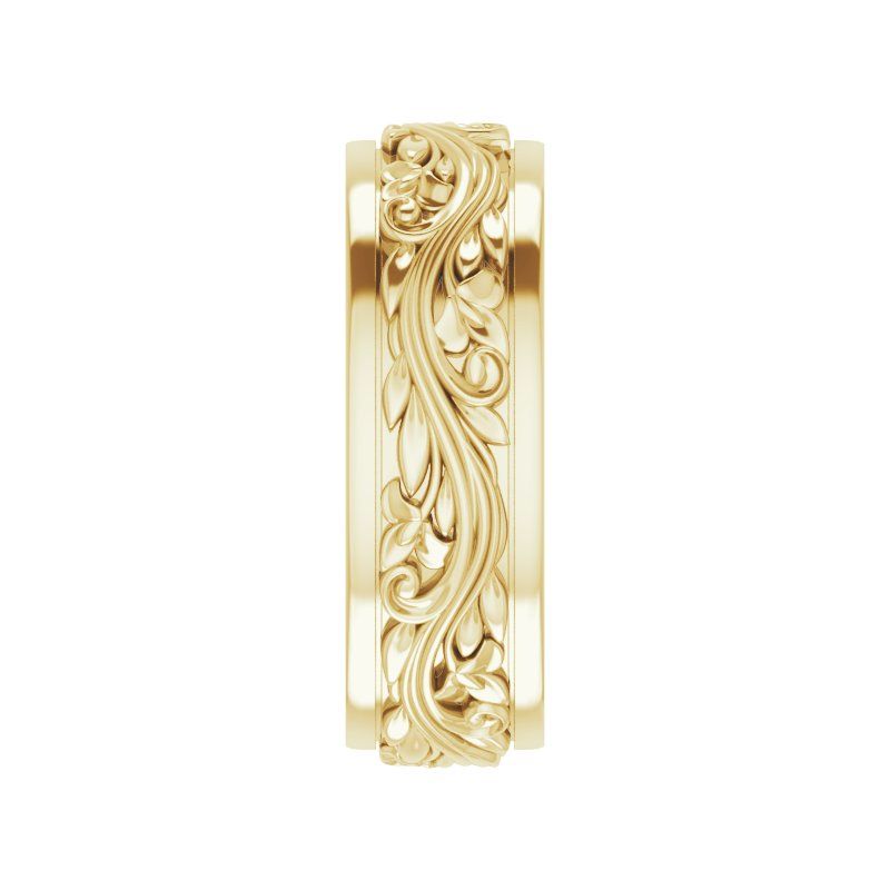 14K Gold Sculptural Band