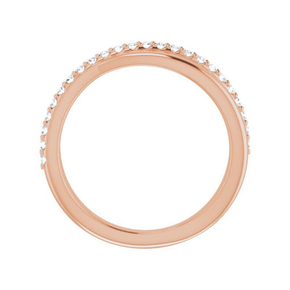 14K Gold Diamond Criss-Cross Ring