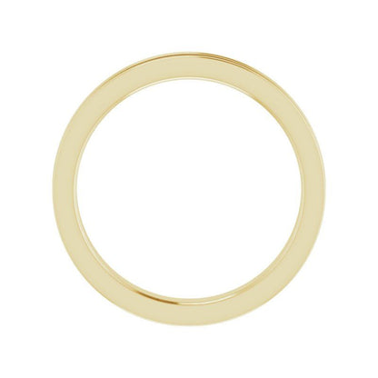 14K Gold Diamond Stylish Channel-Set Anniversary Band