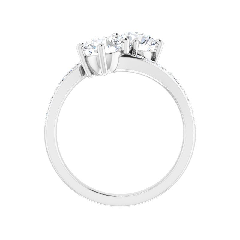 14K Two Soul in One Engagement Ring