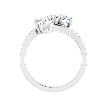 14K Two Soul in One Engagement Ring