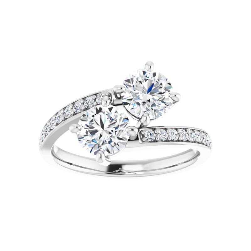 14K Two Soul in One Engagement Ring