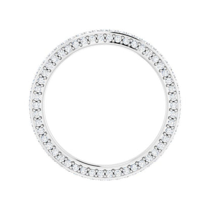14K Gold Diamond Infinite Eternity Band