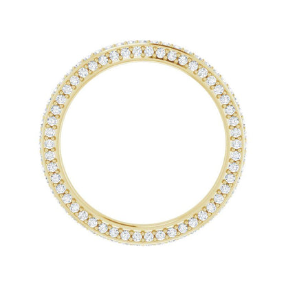 14K Gold Diamond Infinite Eternity Band