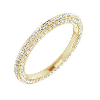 14K Gold Diamond Infinite Eternity Band