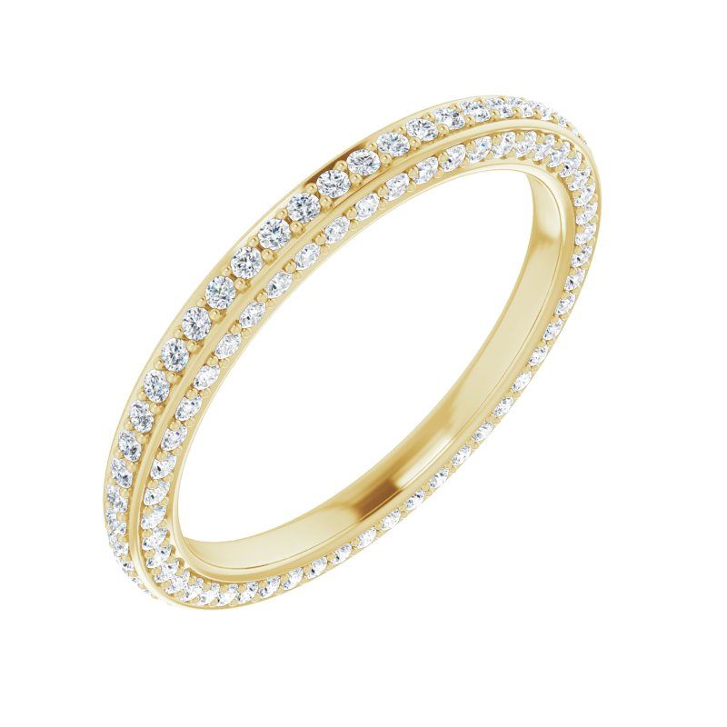 14K Gold Diamond Infinte Eternity Band